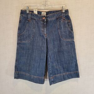 See By Chloe Denim Jean Shorts Bermuda Womens 6 Festival Boho Summer Italy EUC